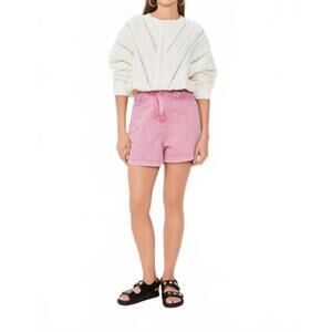 NEW SUNCOO prador knitted pullover top in white